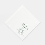Personalisierte Tacos und Tequila Geburtstagsservi Serviette (Ecke)