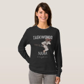 Personalisierte Taekwondo Mama, Sportmutter T-Shirt (Vorne ganz)
