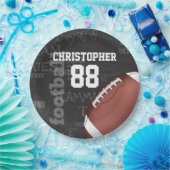 Personalisierte Tafel-amerikanischer Fußball Pappteller (Party)