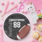 Personalisierte Tafel-amerikanischer Fußball Pappteller (Party)