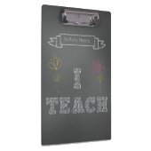 Personalisierte Tafel unterrichte ich Klemmbrett (Rechts)