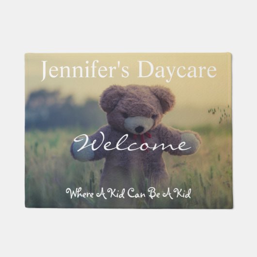 Personalisierte Tageszeit Fußmatte (Vorderseite)