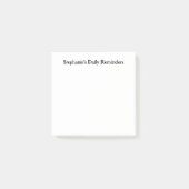 Personalisierte tägliche Erinnerung klebrig Post-it Klebezettel (Vorderseite)