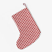 Personalisierte Tan Chihuahua und grüne Polka Dots Kleiner Weihnachtsstrumpf (Rückseite (Hängend))