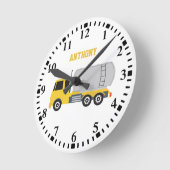 Personalisierte Tanker LKW Runde Wanduhr (Winkel)