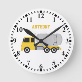 Personalisierte Tanker LKW Runde Wanduhr
