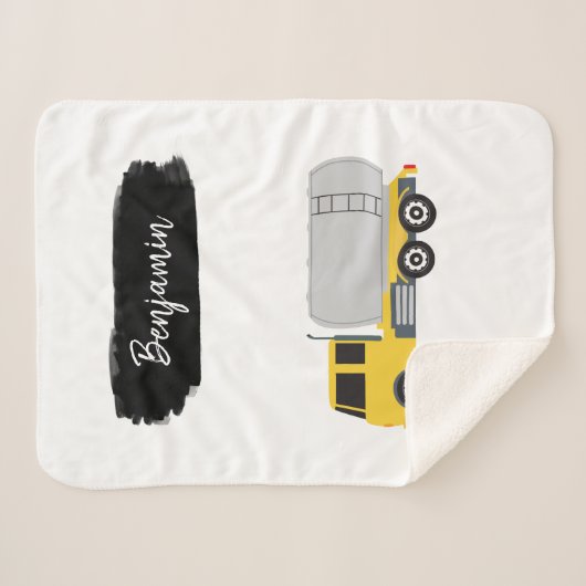 Personalisierte Tanker LKW Sherpadecke (Vorderseite (Horizontal))