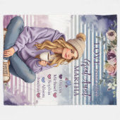 Personalisierte Tante Blanket, Weihnachtsgeschenk  Fleecedecke (Vorderseite (Horizontal))