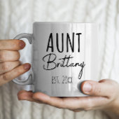 Personalisierte Tante & Est. Jahr Kaffeetasse