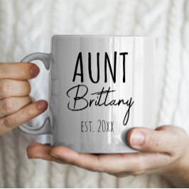 Personalisierte Tante & Est. Jahr Kaffeetasse