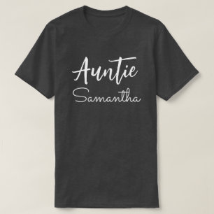 Personalisierte Tante Name Weihnachtsgeschenk für  T-Shirt