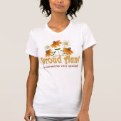 Personalisierte Tante Orange Blume T-Shirt (Vorderseite)