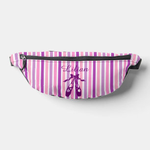 Personalisierte Tanz-Tasche mit Namen Lila Ballett Bauchtasche