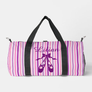 Personalisierte Tanz-Tasche mit Namen Lila Ballett Duffle Bag