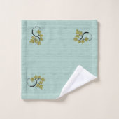 Personalisierte Tanzbäume Grün Badhandtuch Set (Waschlappen)