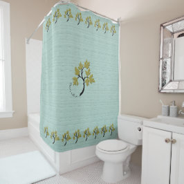 Personalisierte Tanzbäume Grün Duschvorhang