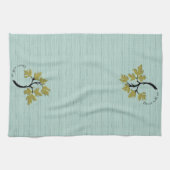 Personalisierte Tanzbäume Grün Geschirrtuch (Horizontal)