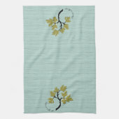 Personalisierte Tanzbäume Grün Geschirrtuch (Vertikal)