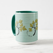 Personalisierte Tanzbäume Grün Tasse (Vorderseite Links)