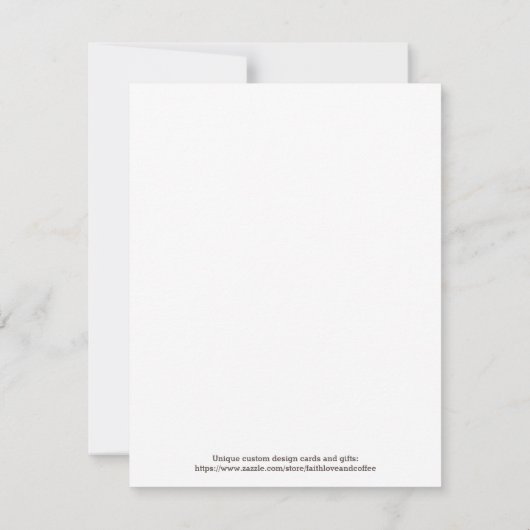 Personalisierte Tänzerin Birthday Card Ballerina (Rückseite)