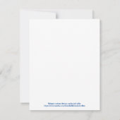 Personalisierte Tänzerin Birthday Card Ballerina (Rückseite)