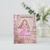 Personalisierte Tänzerin Birthday Card Ballerina (Stehend Vorderseite)