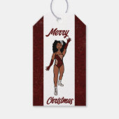 Personalisierte Tänzerin Geschenk Tag Merlot A Geschenkanhänger (Vorderseite)