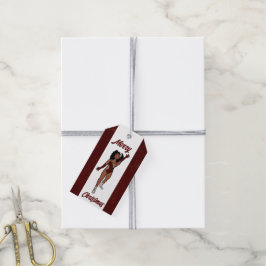 Personalisierte Tänzerin Geschenk Tag Merlot A Geschenkanhänger