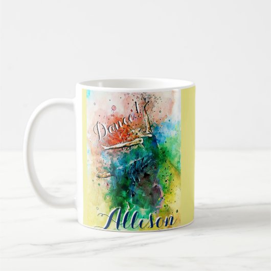 Personalisierte Tänzerin Kaffeetasse (Links)