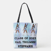 Personalisierte Tänzerin-Tasche ( Ozean) Tasche (Rückseite)