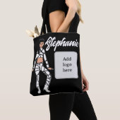 Personalisierte Tänzerin-Tasche (Schwarz-weiß 2) Tasche (Von Nahem)