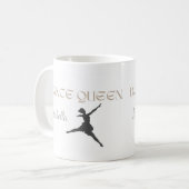 Personalisierte Tanzkönigin, Geschenk oder für Sie Kaffeetasse (Vorderseite Links)