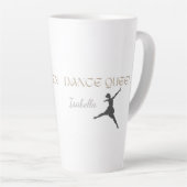 Personalisierte Tanzkönigin, Geschenk oder für Sie Milchtasse (Rechte Ecke)
