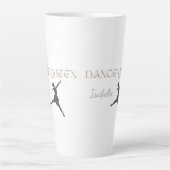 Personalisierte Tanzkönigin, Geschenk oder für Sie Milchtasse (Vorderseite)