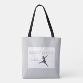 Personalisierte Tanzkönigin, Geschenk oder für Sie Tasche (Rückseite)