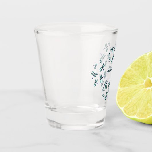 Personalisierte Tanzkunst Schnapsglas (Links)