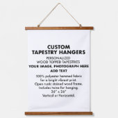 Personalisierte TAPESTRY-HANGERS 26"x36" (x2) Wandteppich Mit Holzrahmen (Vorderseite 2)