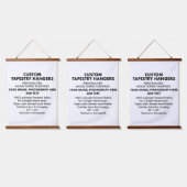 Personalisierte TAPESTRY-HANGERS 26"x36" (x3) Wandteppich Mit Holzrahmen (Dreifach)