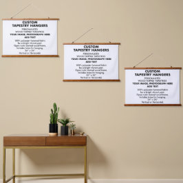 Personalisierte TAPESTRY-HANGERS 36"x26" (x3) Wandteppich Mit Holzrahmen