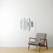 Personalisierte Tapisserie-Wand mit 34"x40" Wandteppich (Beispiel (Horizontal))