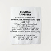 Personalisierte Tapisserie-Wand mit 50"x60" Wandteppich (Vorderseite)