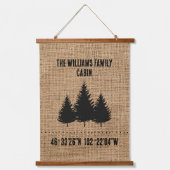 Personalisierte Tapisserie Wandteppich Mit Holzrahmen (Vorderseite)