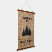 Personalisierte Tapisserie Wandteppich Mit Holzrahmen (Gewinkelt)