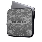 Personalisierte Tarnung Klimaanlage Digital Laptopschutzhülle (Vorderseite Links)