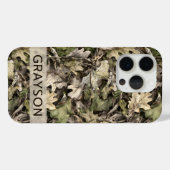 Personalisierte Tarnung mit Blättern Case-Mate iPhone Hülle (Rückseite (Horizontal))