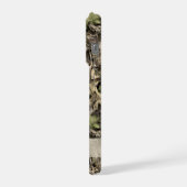 Personalisierte Tarnung mit Blättern iPhone Hülle (Linke Seite)