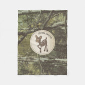Personalisierte Tarnungs-Rotwild-Fleece-Decke Fleecedecke (Vorderseite)