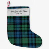 Personalisierte Tartan Clan Campbell Karierte Fami Kleiner Weihnachtsstrumpf (Vorderseite)