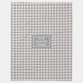 Personalisierte Tartan-Decke Trendige Farben Akzen Fleecedecke (Vorderseite)