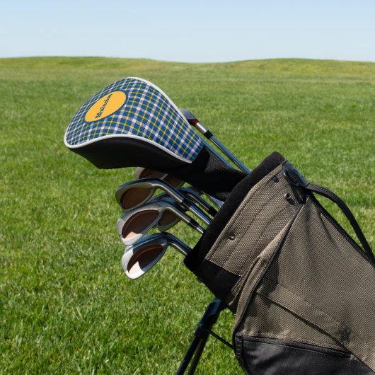 Personalisierte Tartan Golf Driver Cover Headcover (In SItu)